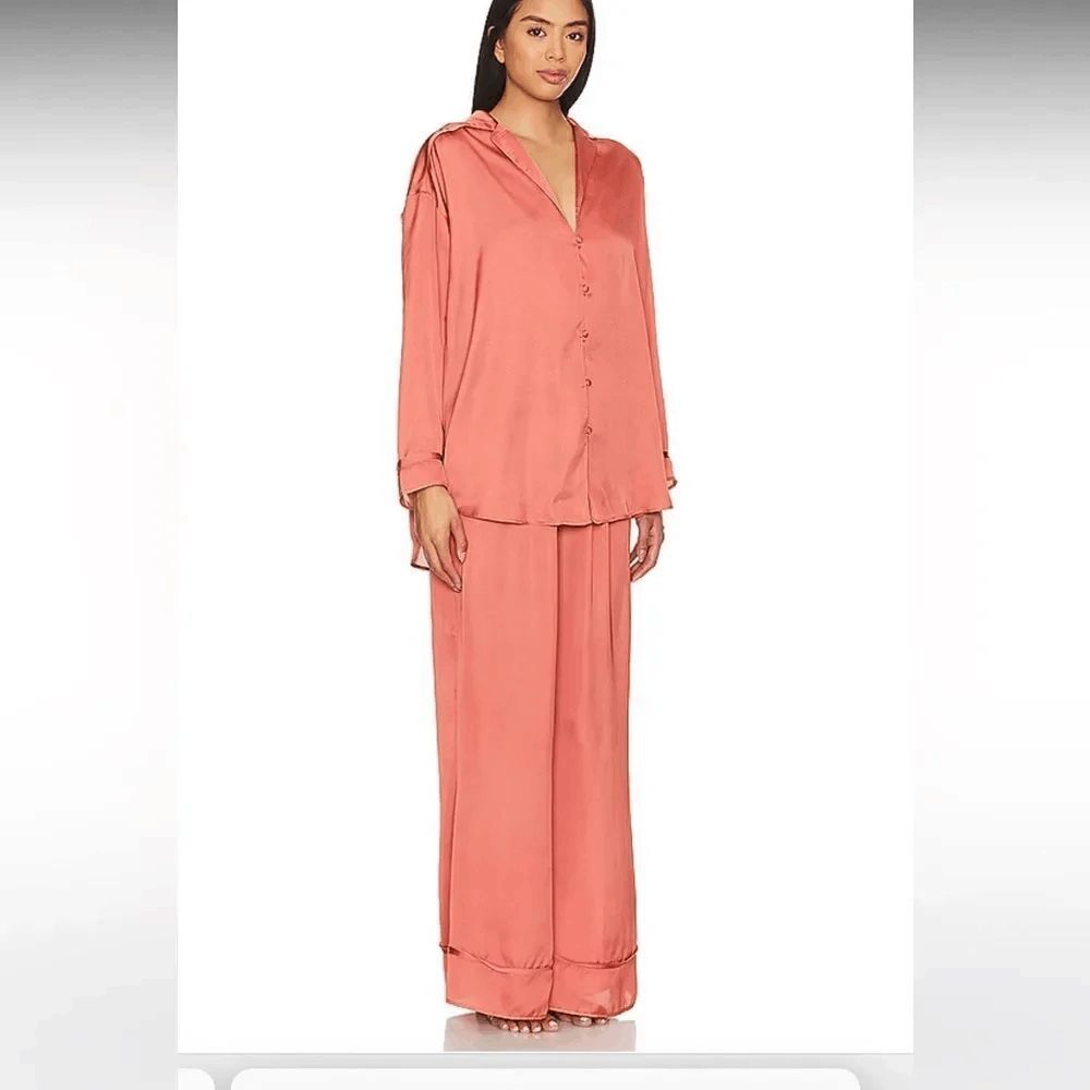 Free People Apricot Brandy Dreamy Days Pajama Set Women's Size M/XL
